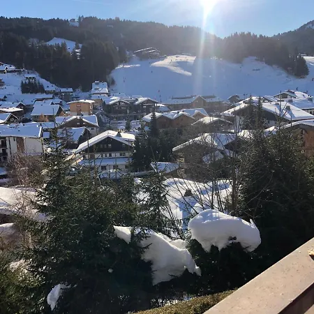 Appartement L'OURALOU - Vue panoramique à Les Gets Extérieur photo