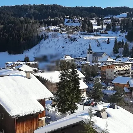 Appartement L'OURALOU - Vue panoramique à Les Gets Extérieur photo